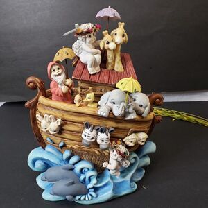 Vintage Dreamsicles Noahs Ark Loves Promise Figurine 10" FLAW Broke